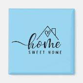 Nieuw Home Gift - Home, Sweet Home Magneet (Voorkant)
