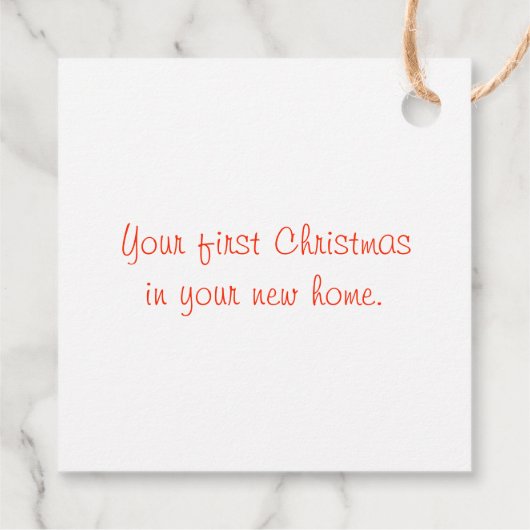 Nieuw Home Gingerbread Gift Label (Achterkant)