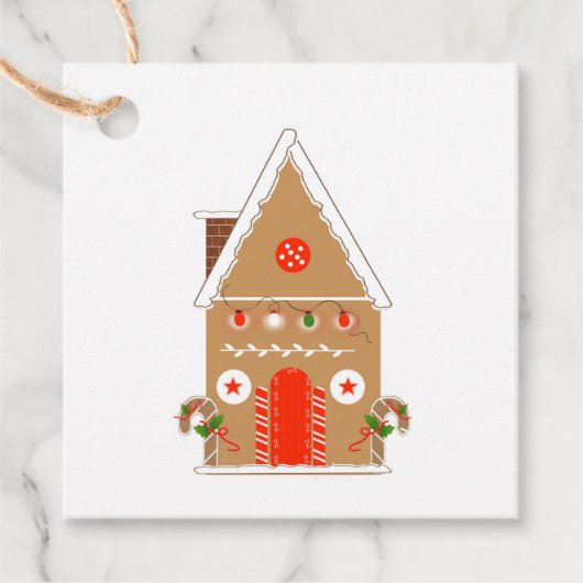 Nieuw Home Gingerbread Gift Label (Voorkant)