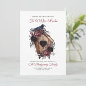 Nieuw Home Gotische Bloemen Bewegende Aankondiging (Staand voorkant)