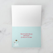 Nieuw home Happy Kerstfeest Real Estate Kaart (Binnen)