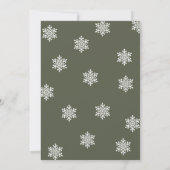 Nieuw Home housewarming Party Snowy House Kaart (Achterkant)