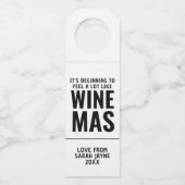 Nieuw Home Housewarming Winemas Bottle Hanger Labe (Voorkant)