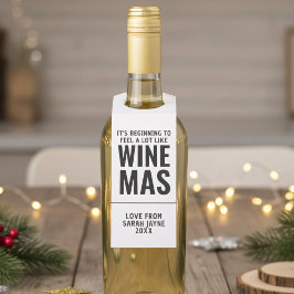 Nieuw Home Housewarming Winemas Bottle Hanger Labe