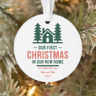 Nieuw Home Kerst Ornament 2024, Gepersonaliseerd