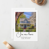 Nieuw Home met foto Bewegende aankondiging Kaart (Voorkant / Achterkant in situ)