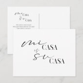 Nieuw Home Mi Casa We hebben nieuw adres verplaats Briefkaart (Voorkant / Achterkant)