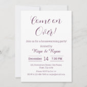 Nieuw Home Modern Elegant Paarse housewarming Kaart (Voorkant)