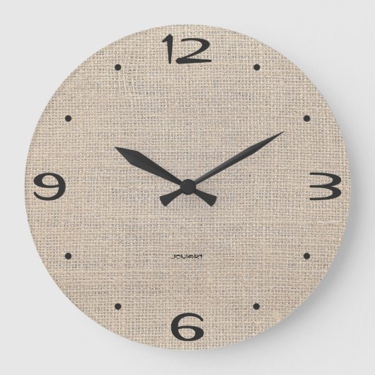 Nieuw Home Modern Wall Tijdstuk Gunny Sack Burlap Grote Klok (Voorkant)