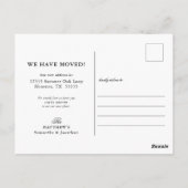 Nieuw Home Nieuw Adres Herfst Flowers Briefkaart (Achterkant)