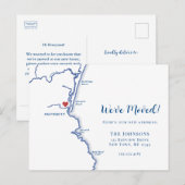 Nieuw Home Ogunquit Maine Kaart Verhuizen (Voorkant / Achterkant)