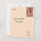 Nieuw Home Papercut Style Flat Note Kaart Notitiekaartje (Achterkant)