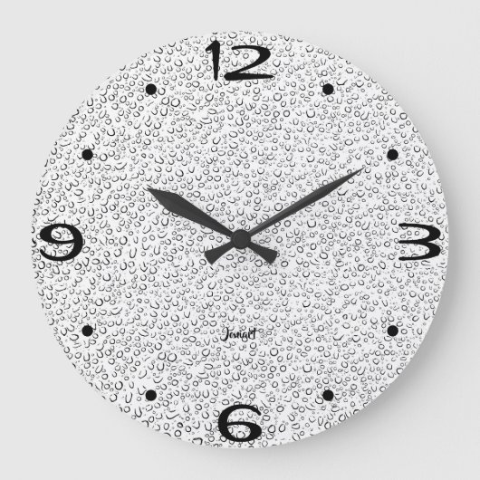 Nieuw Home Perfect Bathroom Wall White Grote Klok (Voorkant)