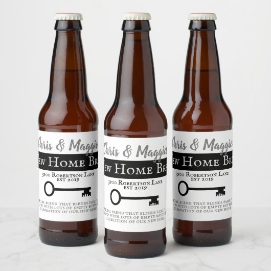 Nieuw Home Proost Bier Etiket (Flessen)