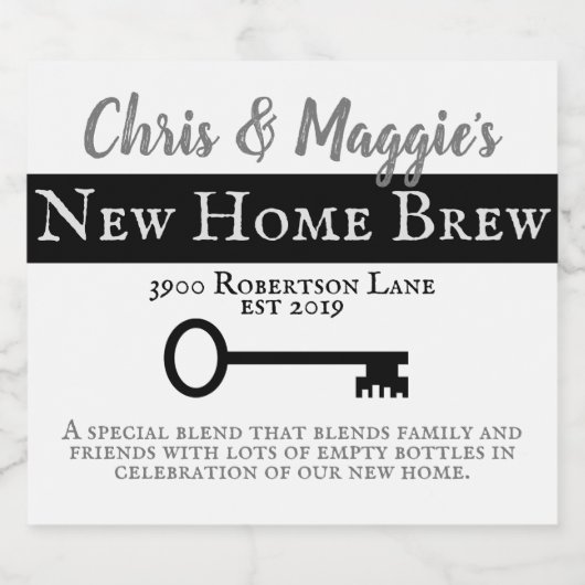 Nieuw Home Proost Bier Etiket (Enkel label)