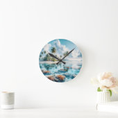 Nieuw Home Reizen Liefhebbers Malediven Blauwe Wit Ronde Klok (Huis)