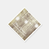 Nieuw Home Rustiek Hout Custom Housewarming Party Servet (Hoek)