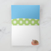 Nieuw Home Schattige Slak in Meadow Wenskaarten Kaart (Binnen)