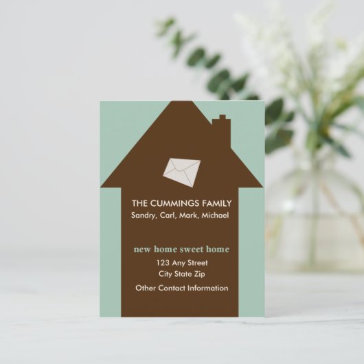 Nieuw Home Sweet Home Briefkaart (Staand voorkant)