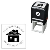 Nieuw Home Sweet Home Moving Retouradreslabel Zelfinktende Stempel (In situ)