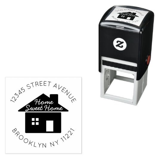 Nieuw Home Sweet Home Moving Retouradreslabel Zelfinktende Stempel (In situ)