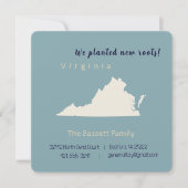 Nieuw Home Virginia Verhuisaankondiging Briefkaart (Voorkant)
