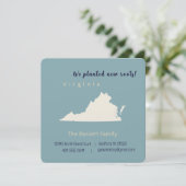 Nieuw Home Virginia Verhuisaankondiging Briefkaart (Staand voorkant)