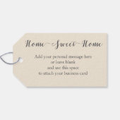 Nieuw Home Welkom | Antiek burcht Cadeaulabel (Achterkant Horizontaal)