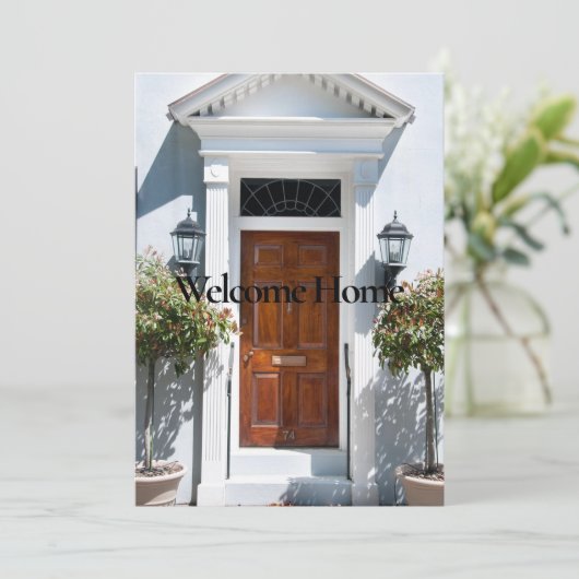 Nieuw Home Wishes Wenskaart Kaart (Staand voorkant)