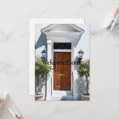 Nieuw Home Wishes Wenskaart Kaart (Voorkant / Achterkant in situ)