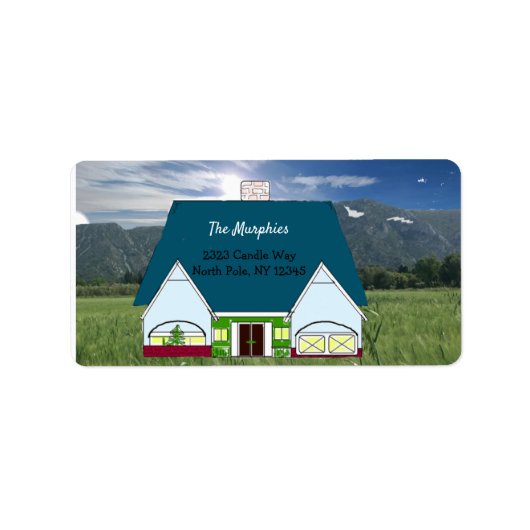 Nieuw Homestead-adreslabel Etiket (Voorkant)