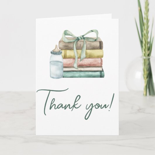 Nieuw hoofdstuk Baby shower Bedankt (Voorkant)