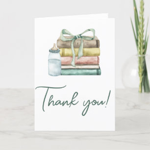 Nieuw hoofdstuk Baby shower Bedankt