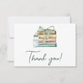 Nieuw hoofdstuk Baby shower Dank u wel Bedankkaart (Voorkant)
