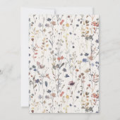 Nieuw hoofdstuk baby shower waterverf, wilde bloem kaart (Achterkant)