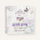 Nieuw hoofdstuk Begin Baby shower Parijs gastboek Notitieboek (Voorkant)