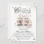 Nieuw hoofdstuk Begin Bloemen Bow Boek Baby Meisje Kaart (Voorkant)