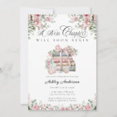 Nieuw hoofdstuk Begin boek Bloemen Baby shower Kaart (Voorkant)