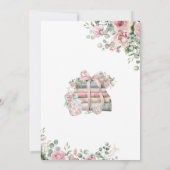 Nieuw hoofdstuk Begin boek Bloemen Baby shower Kaart (Achterkant)