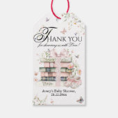 Nieuw hoofdstuk Begin Boek Wildflower Baby Meisje  Cadeaulabel (Voorkant)