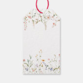 Nieuw hoofdstuk Begin Boek Wildflower Baby Meisje  Cadeaulabel (Achterkant)