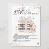 Nieuw hoofdstuk Begin Boek Wildflower Baby Meisje  Kaart (Voorkant)