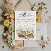 Nieuw hoofdstuk Begin boek Wildflower Baby shower Kaart