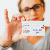 Nieuw hoofdstuk Begin Brunch Diaper Baby shower Ra Informatiekaartje