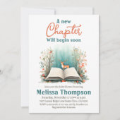 Nieuw hoofdstuk Begin Deer Book Baby shower Kaart (Voorkant)