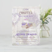 Nieuw hoofdstuk Begin Lavender Bouquet Baby shower Kaart (Staand voorkant)