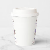 Nieuw hoofdstuk Begin Lavender Brunch Book Baby sh Papieren Bekers (Links)