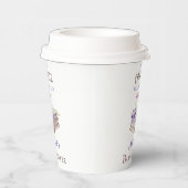 Nieuw hoofdstuk Begin Lavender Brunch Book Baby sh Papieren Bekers (Rechts)