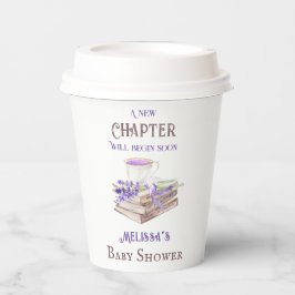 Nieuw hoofdstuk Begin Lavender Brunch Book Baby sh Papieren Bekers
