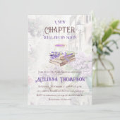 Nieuw hoofdstuk Begin Lavender Tea Brunch Baby sho Kaart (Staand voorkant)